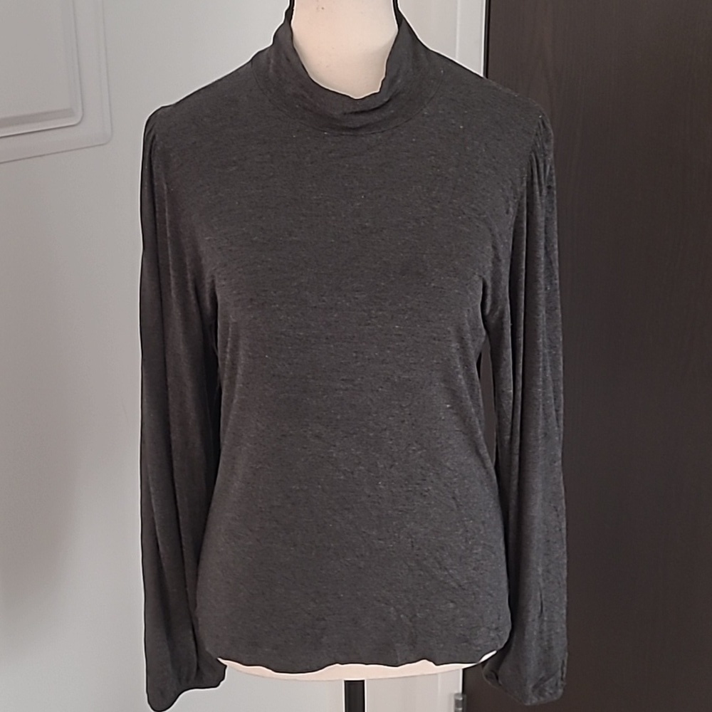 Mbym Size M Dark Grey Tanna Gogoree Luxe Longsleeve Top